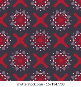 Seamless Geometric Pattern. Abstract texture designs can be used for backgrounds, motifs, textile, wallpapers, fabrics, gift wrapping, templates. Design Paper For Scrapbook. Vector.
