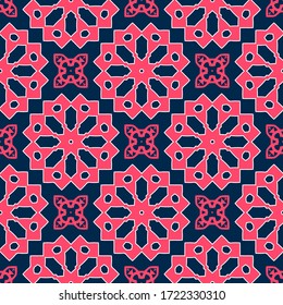 Seamless Geometric Pattern. Abstract texture designs can be used for backgrounds, motifs, textile, wallpapers, fabrics, gift wrapping, templates. Design Paper For Scrapbook. Vector.