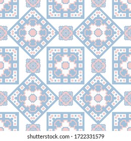 Seamless Geometric Pattern. Abstract texture designs can be used for backgrounds, motifs, textile, wallpapers, fabrics, gift wrapping, templates. Design Paper For Scrapbook. Vector.