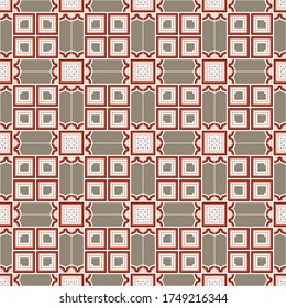 Seamless Geometric Pattern. Abstract texture designs can be used for backgrounds, motifs, textile, wallpapers, fabrics, gift wrapping, templates. Design Paper For Scrapbook. Vector.