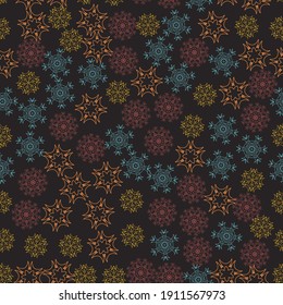 Seamless Geometric Pattern. Abstract texture designs can be used for backgrounds, motifs, textile, wallpapers, fabrics, gift wrapping, templates. Design Paper For Scrapbook. Vector.	