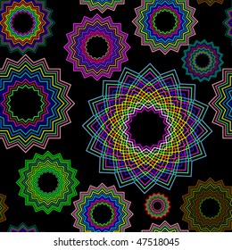seamless geometric pattern, abstract texture; vector art illustration