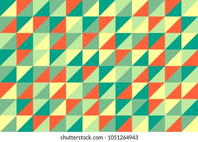 seamless geometric pattern. abstract triangle green tone vector background, illustration