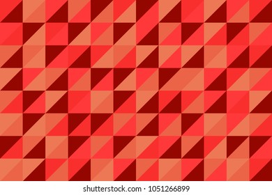 seamless geometric pattern. abstract triangle red tone vector background, illustration