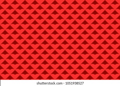 seamless geometric pattern. abstract triangle red tone vector background, Fish scale, Dragon scales illustration, 