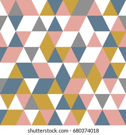 Seamless geometric pattern. Abstract triangle background Vector illustration. 