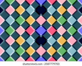 Seamless geometric pattern with abstract triangles, geometric graphic overlapping seamless fabric pattern.
