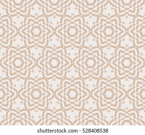 Seamless geometric pattern. Abstract vector illustration. Beige color