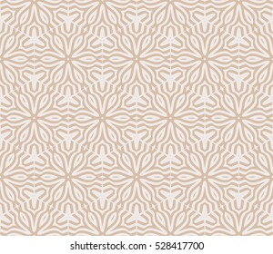 Seamless geometric pattern. Abstract vector illustration. Beige color