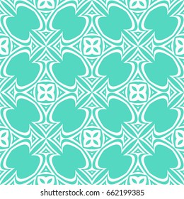 seamless geometric pattern. abstract vector illustration. silver on turquoise. for design invitation, background, wallpaper