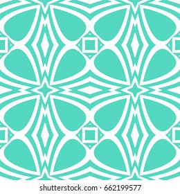 seamless geometric pattern. abstract vector illustration. silver on turquoise. for design invitation, background, wallpaper