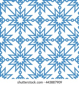 Seamless geometric pattern. Abstract vintage geometric pattern