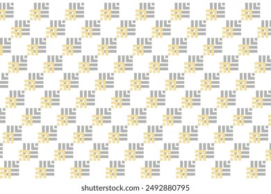 Seamless geometric pattern Abstract white and gold background. Grid, mesh. Simple style. Elegant design.