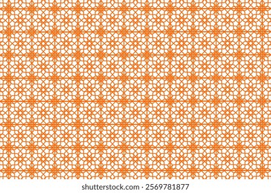 Seamless geometric pattern in Arabian style. Abstract Islamic pattern background. Decorative geometric islamic pattern backdrop. Arabic seamless vector pattern.