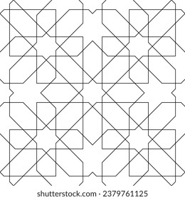 Seamless geometric pattern in arabic style