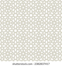 Seamless geometric pattern. Arabic style Zellij