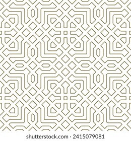 Seamless geometric pattern in arabic style Zellij