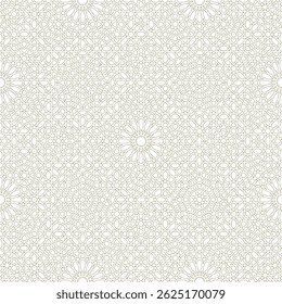 Seamless geometric pattern in arabic style Zellij
