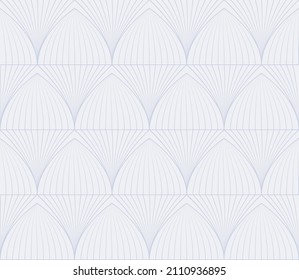 Seamless geometric pattern of arched vaults