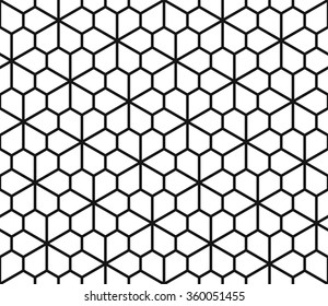 Seamless Geometric Pattern, Archimedean Tiling, Polygonal Flower Background