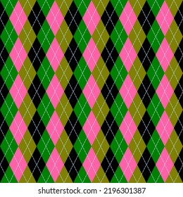 seamless geometric pattern with argyle Background