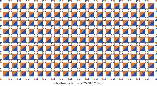 Padrão geométrico sem emenda organizado como um tabuleiro de xadrez colorido. Perfeito para impressão, design e têxteis