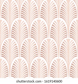 Seamless geometric pattern. Art Deco pink and brown background