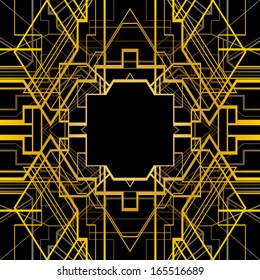 Seamless geometric pattern, art deco style. Can be used for wallpaper, pattern fills, web page background,surface textures