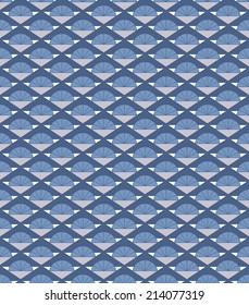 Seamless geometric pattern in Asian style 