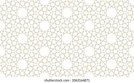 Seamless geometric pattern in authentic arabian style. Vector illustration