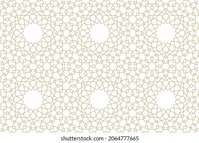 Seamless geometric pattern in authentic arabian style. Vector illustration