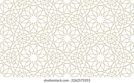 Seamless geometric pattern in authentic arabian style. Vector illustration