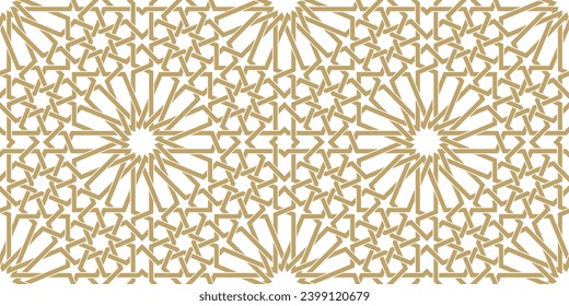 Seamless geometric pattern in authentic arabian style. Vector illustration