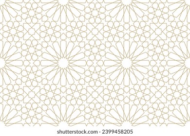 Seamless geometric pattern in authentic arabian style. Vector illustration