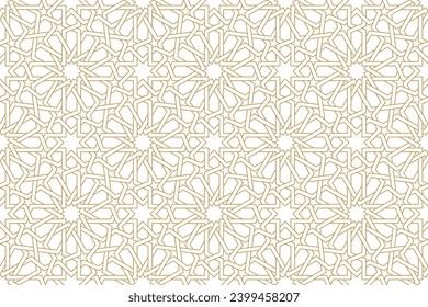 Seamless geometric pattern in authentic arabian style. Vector illustration