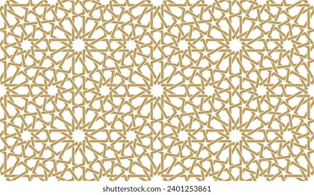 Seamless geometric pattern in authentic arabian style. Vector illustration