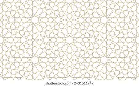 Seamless geometric pattern in authentic arabian style. Vector illustration