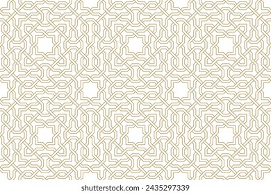 Seamless geometric pattern in authentic arabian style. Vector illustration