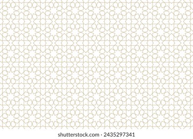 Seamless geometric pattern in authentic arabian style. Vector illustration