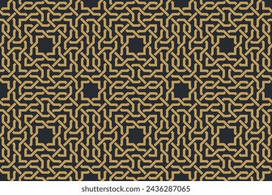 Seamless geometric pattern in authentic arabian style. Vector illustration