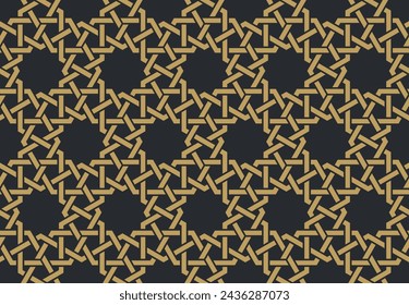 Seamless geometric pattern in authentic arabian style. Vector illustration