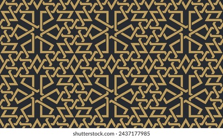 Seamless geometric pattern in authentic arabian style. Vector illustration