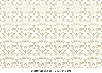 Seamless geometric pattern in authentic arabian style. Vector illustration