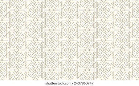 Seamless geometric pattern in authentic arabian style. Vector illustration