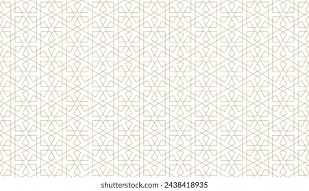 Seamless geometric pattern in authentic arabian style. Vector illustration