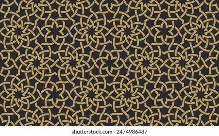 Seamless geometric pattern in authentic arabian style. Vector illustration