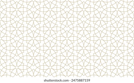 Seamless geometric pattern in authentic arabian style. Vector illustration