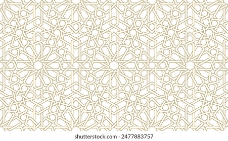 Seamless geometric pattern in authentic arabian style. Vector illustration