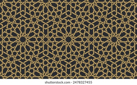 Seamless geometric pattern in authentic arabian style. Vector illustration