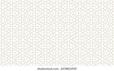 Seamless geometric pattern in authentic arabian style. Vector illustration